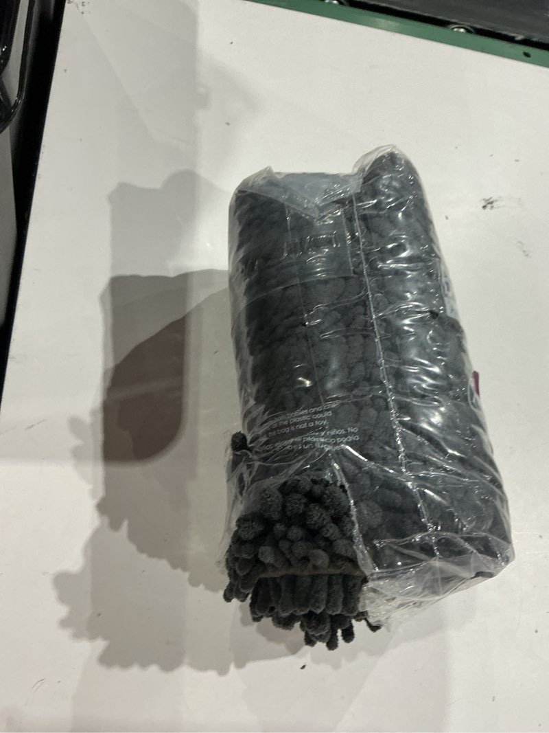 Condition photo showing New/Like New for ilango bathroom rugs dark grey 24x17,extra soft absorbent chenille bath rugs,thick non-slip shaggy bath mat,machine washable quick dry bath mats for bathroom floor, tub, shower accessories dark grey 17"×24" small bathroom rug
