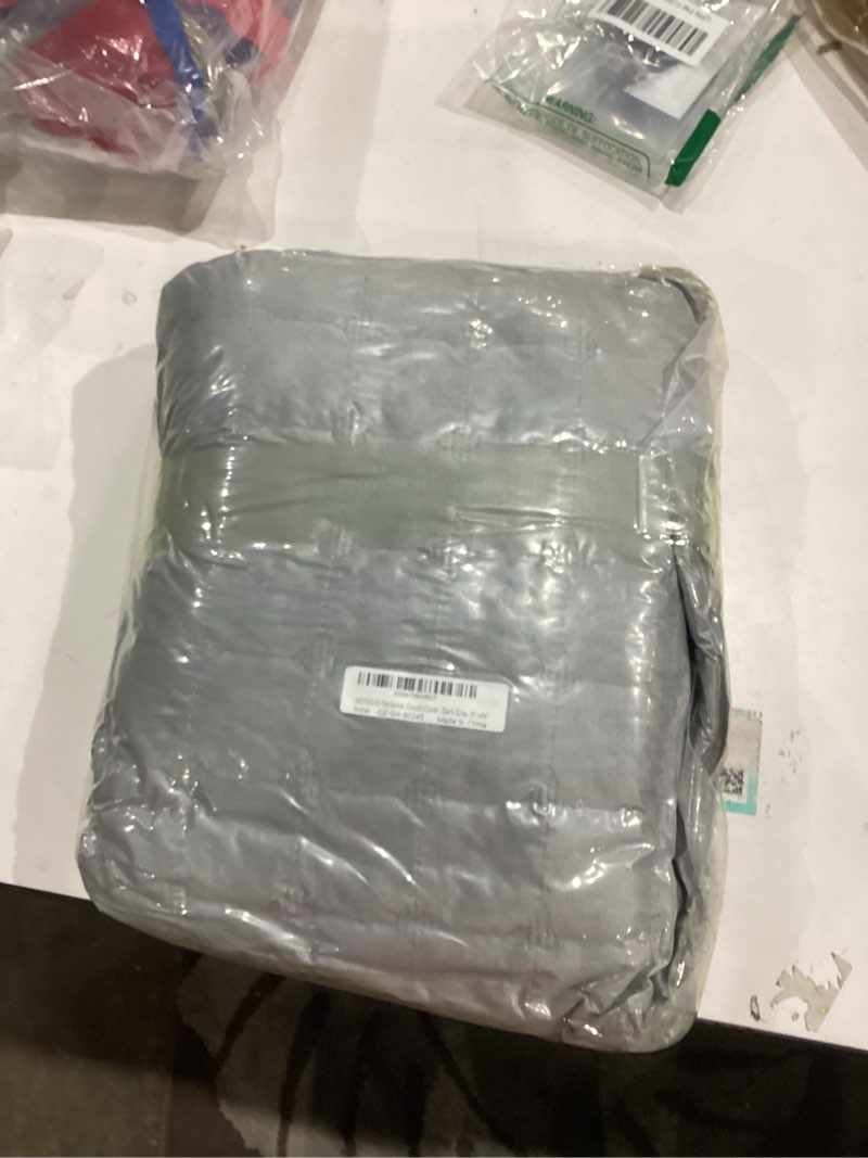 Condition photo showing New/Like New for Velvet Couch Cover, Washable Sectional Sofa Cover, Anti Slip Sofa Slipcovers for 3 Cushion Couch Sofa L Shaped Recliner, Furniture Protector Covers for Pets Kids(Dark Grey, Only 1 PCS) Dark Grey 1pc/36"x 94"/Rectangular