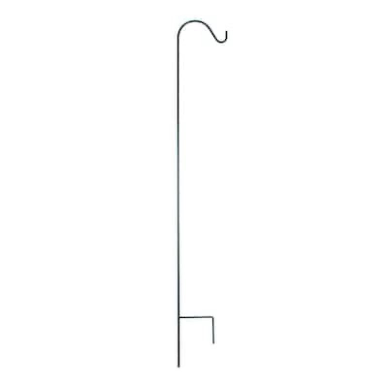 style selections 64-in steel-painted metal traditional shepherd's hook