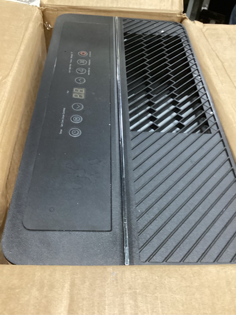 Condition photo showing As Is for midea 4,500 sq. ft. dehumidifier with pump included 50 pint - ideal for basements, large & medium sized rooms, and bathrooms (renewed)
