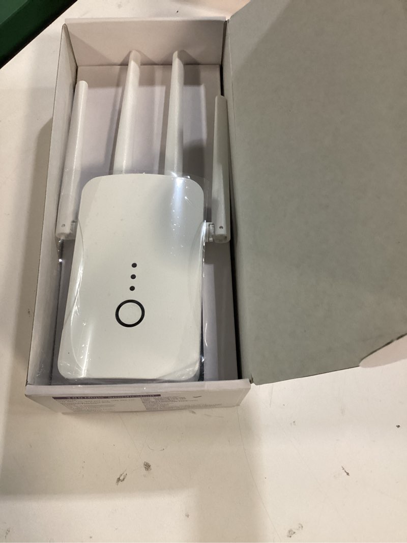 Condition photo showing New/Like New for 2026 wifi extender signal booster - 2.4ghz 300mbps wifi booster for home, covers up to 9999 sq. ft, easy setup, ethernet port & access point, stable internet performance with 60+ devices