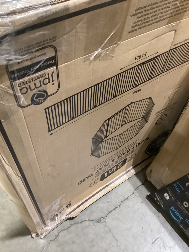 Condition photo showing Good Condition for Regalo SAFETY 194-Inch Super Wide Baby Gate & Play Yard, 2-in-1 Convertible Extra Wide Safety Barrier, Hardware Mounted for Toddlers & Pets, American Designed, American Owned, For Children 6-24 Months 50.5-192"W x 28"H White