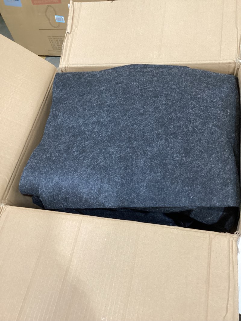 Condition photo showing Good Condition for vevor car garage mat, 7.4'x17', shields against water, snow, rain, mud, oil, durable slip-resistant floor cover with tpe leak-proof backing, simple to maintain & customizable size 7.4' x 17'