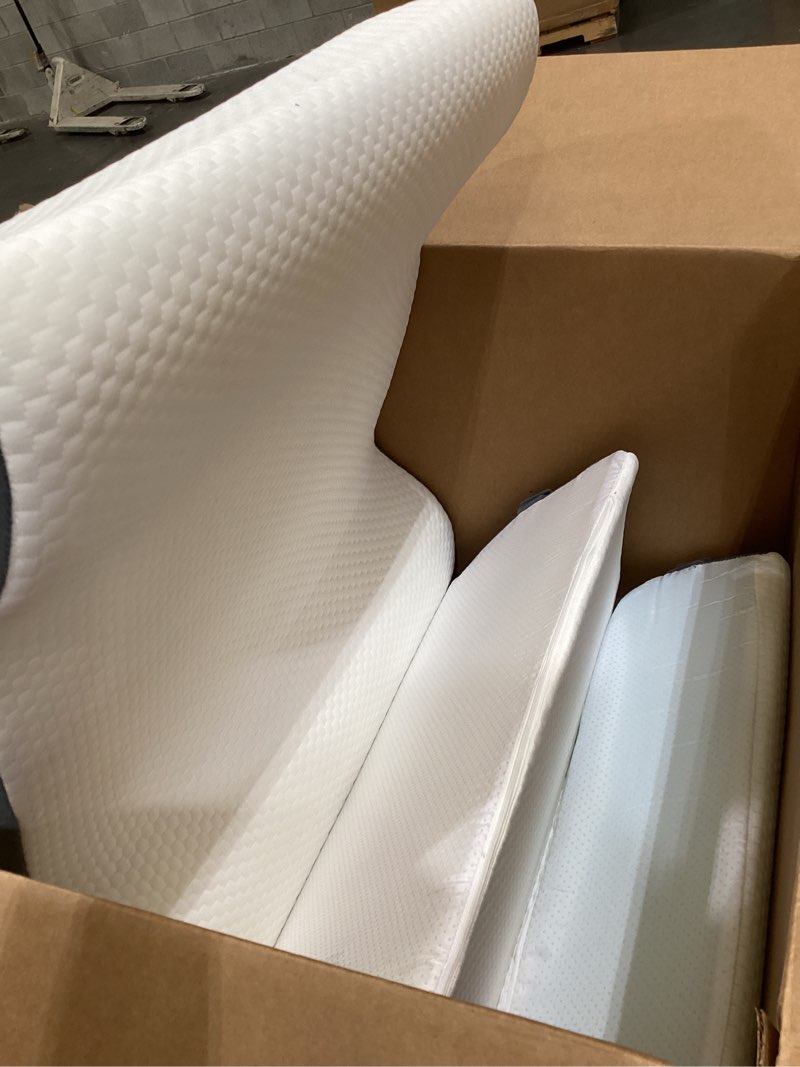 Condition photo showing New/Like New for 3pcs wedge pillow set for after surgery,acid reflux relief, adjustable bed wedge pillows for sleeping,anti snore, memory foam triangle pillow for back&neck&shoulder pain relief, white&grey white/grey 12 in+1 head pillow