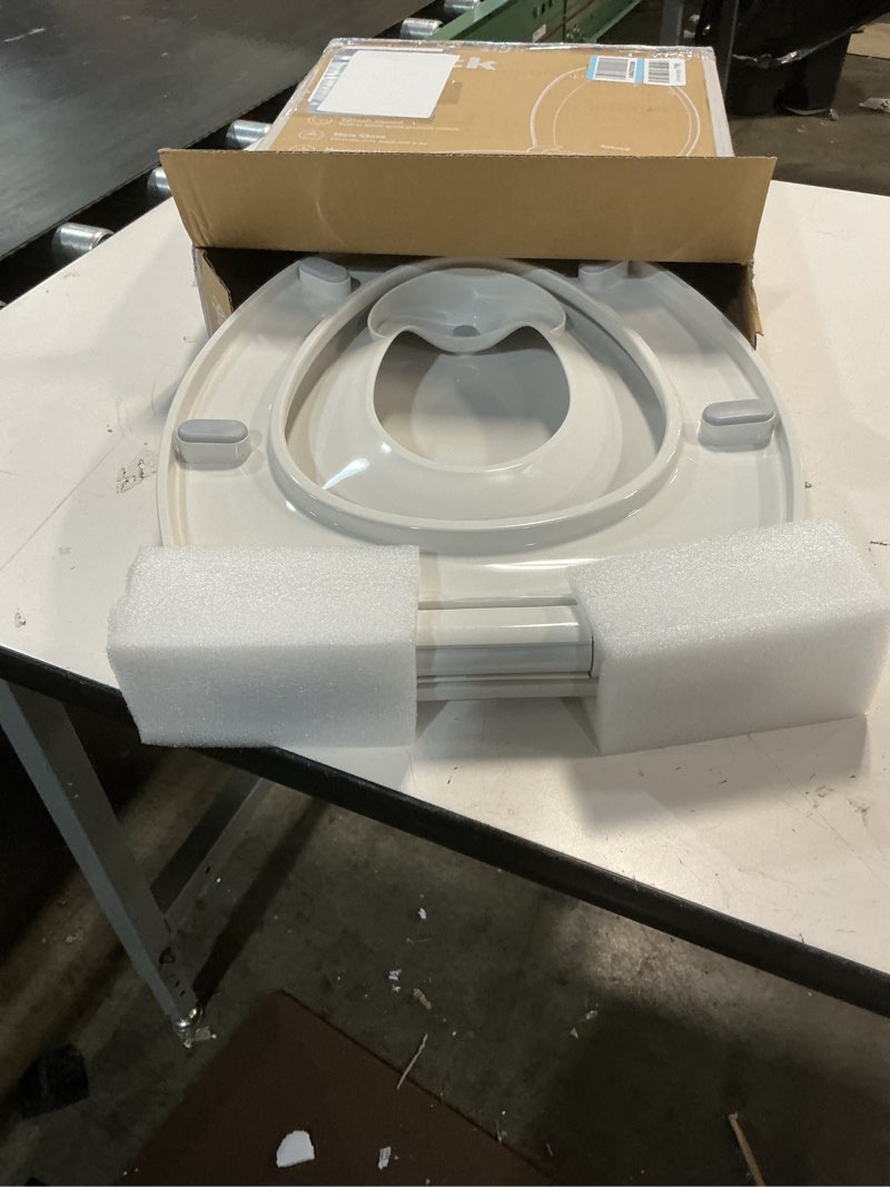 Condition photo showing Good Condition for quick flip toilet seat with built-in potty & splash guard for toddler training, slow close - jool baby (elongated)