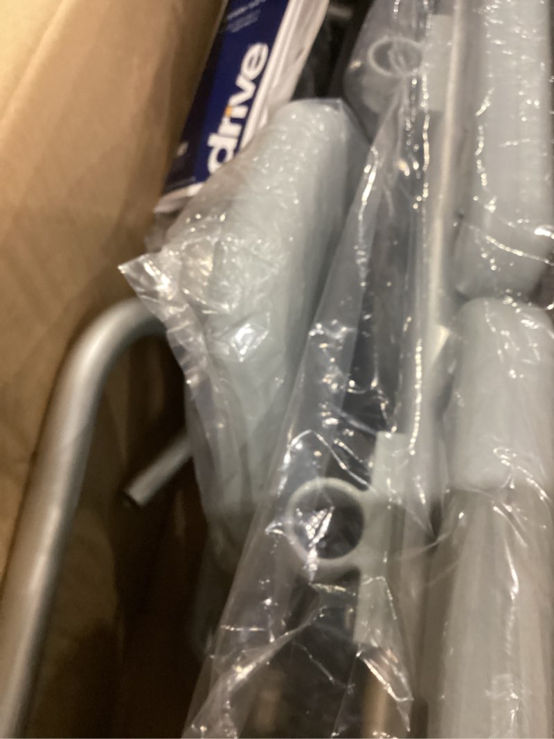 Condition photo showing As Is for Drive Medical Tub Transfer Bench for Bathtub - Safer, Independent Bathing Aid - Height Adjustable Bench - Sturdy Aluminum Construction - Comfortable Backrest Support - 350 Lb Capacity Transfer Bench Standard