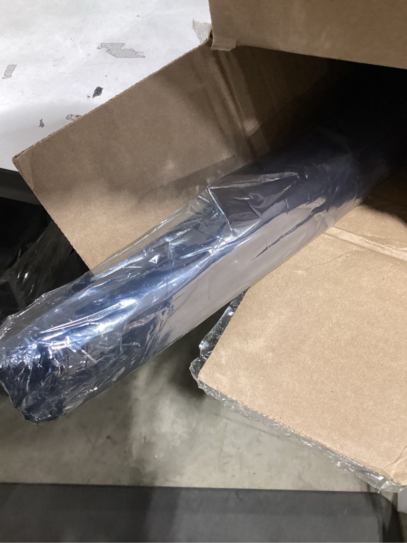 Condition photo showing New/Like New for 1.5mm Thick 40 Inch Round Furniture Table Protector Clear Plastic Tablecloth Wipeable Water Heat Dust Resistant Desk Top Cover PVC Round Coffee Dining Banquet Dinner Buffet Tabletop Protective Pad 40" x 40" Round New Clear