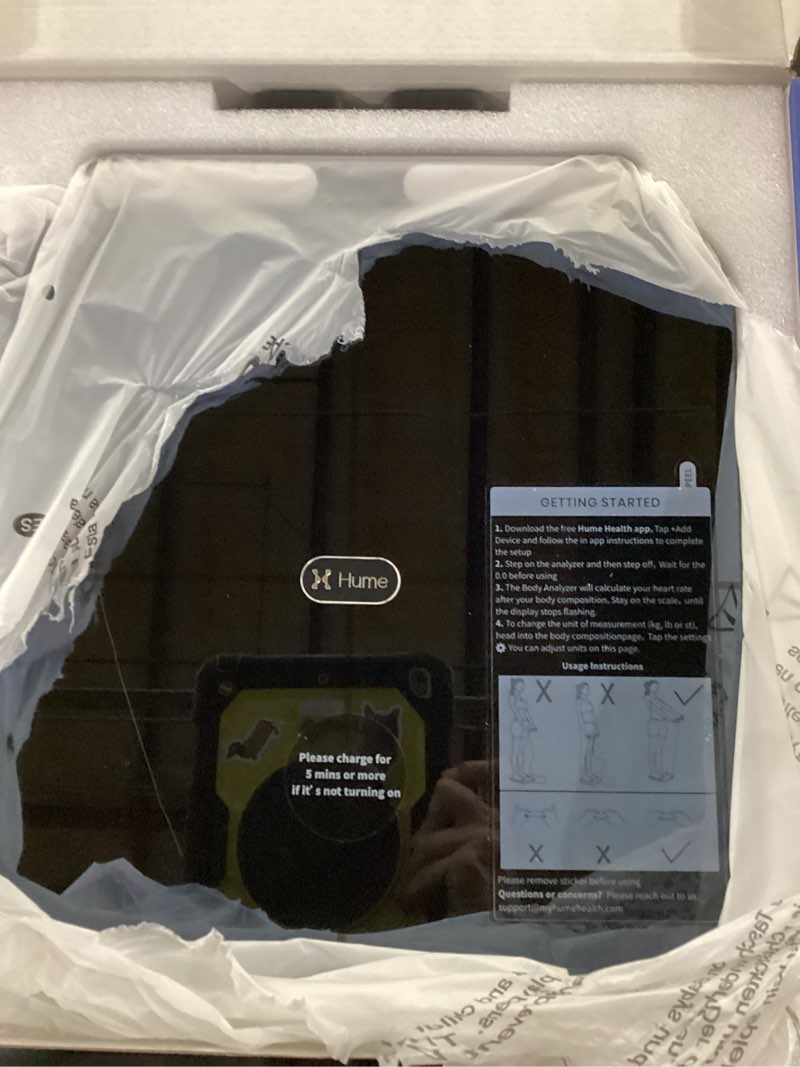Condition photo showing Good Condition for hume health - the body pod - home body analyzer and free bluetooth app - 45+ key health metrics - accurate personalized data - body composition scale - smart scale for body weight - hsa & fsa eligible