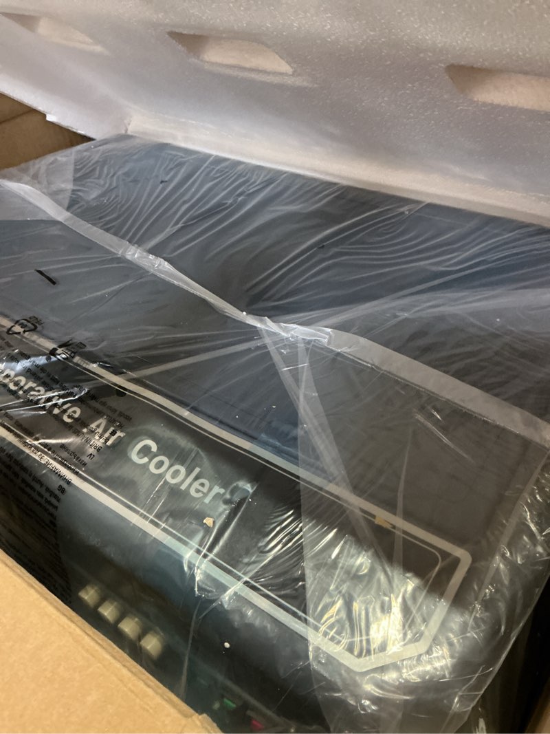 Condition photo showing Good Condition for uthfy 41" swamp cooler, 4800 cfm evaporative air cooler with 10.6 gallon water tank, portable outdoor air conditioner with 3 ice pack, 110° oscillation, 3 speed for garage, yard, commercial use navy blue 4800 cfm