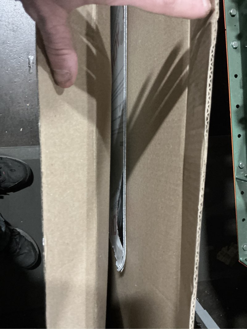 Condition photo showing As Is for Falken Design Aluminium Composite Panel Brushed Gold 24 in. x 24 in. x 1/8 in.