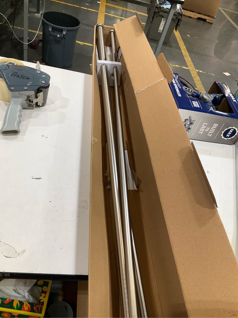 Condition photo showing Good Condition for allen + roth double rod 72-in to 144-in brushed nickel steel double curtain rod