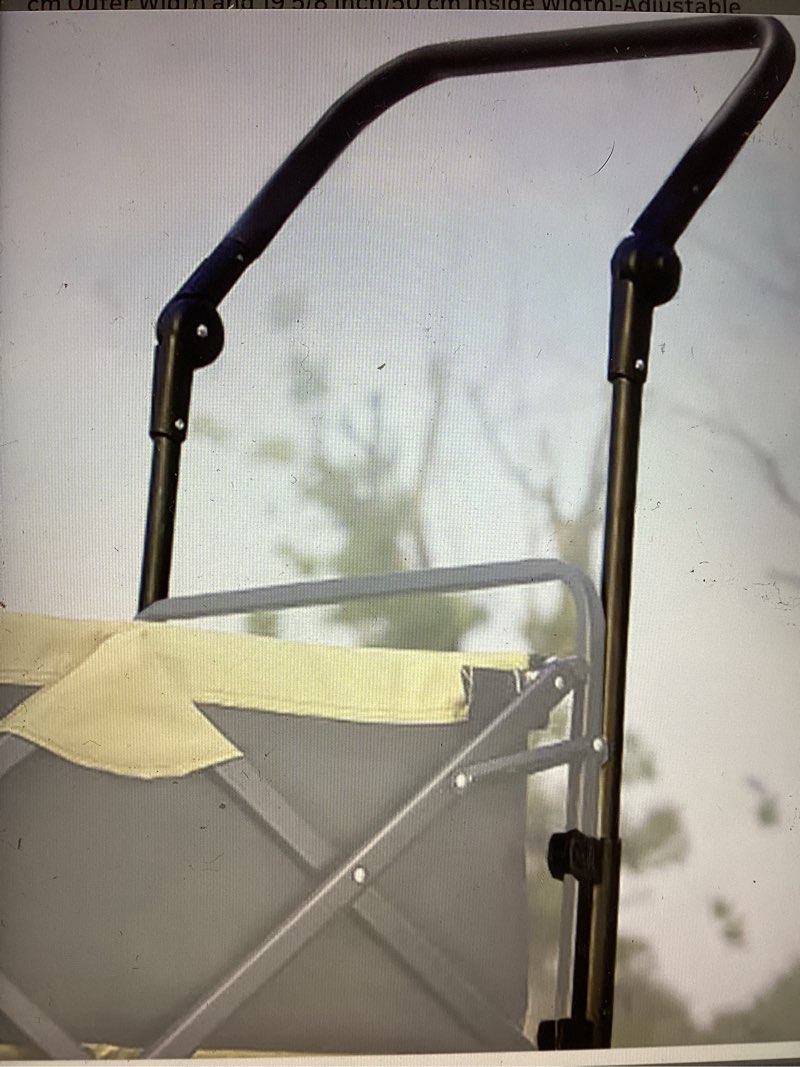 Universal Folding Wagon Push Handle Attachment (20 7/8 Inch/53 cm Outer Width and 19 5/8 Inch/50 cm 