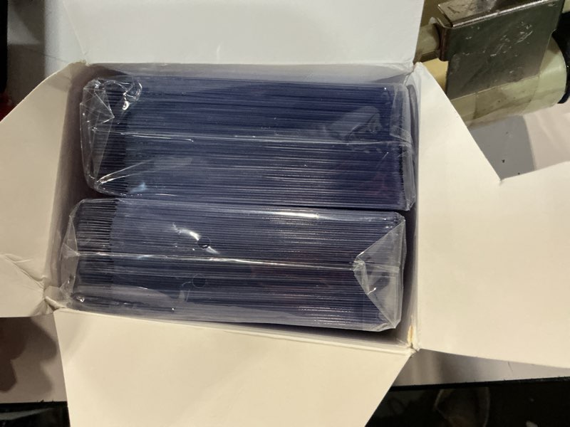 Condition photo showing Good Condition for 200ct semi rigid card holders & 200ct soft sleeves for psa, sgc, bgs, csg graded cards submissions, psa submission card sleeves for sports, pkm, baseball, trading cards 200 card holders + 200 card sleeves