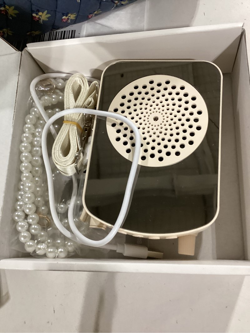 Condition photo showing As Is for wireless voice amplifier for teachers, portable mini voice amplifier with lapel microphone charging &storage, bluetooth speaker mic for classroom, speech, training, outdoor,tour guide,meetings bige