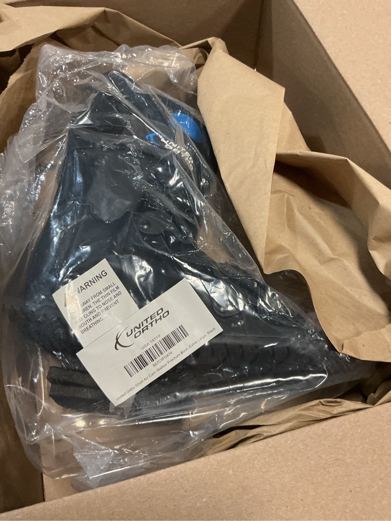 Condition photo showing Good Condition for united ortho short air cam walker fracture boot, extra large, black black extra large boot