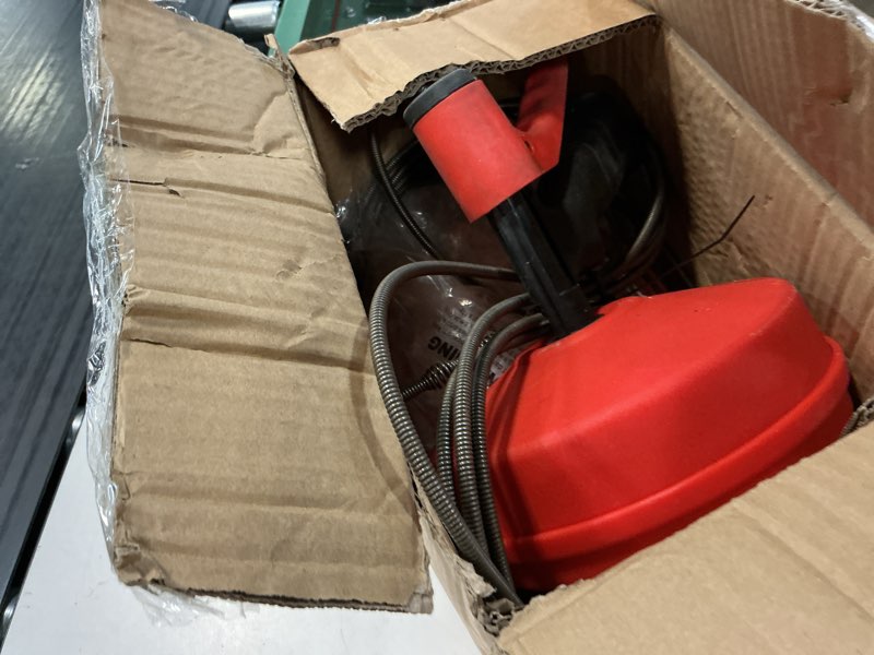 Condition photo showing As Is for ?2025 new?50 ft double mode drain snake tools, 10-in-1 drain auger for sink and drain unblocking, plumbing snake for kitchen, bathrom and shower sink, snake for real dyis