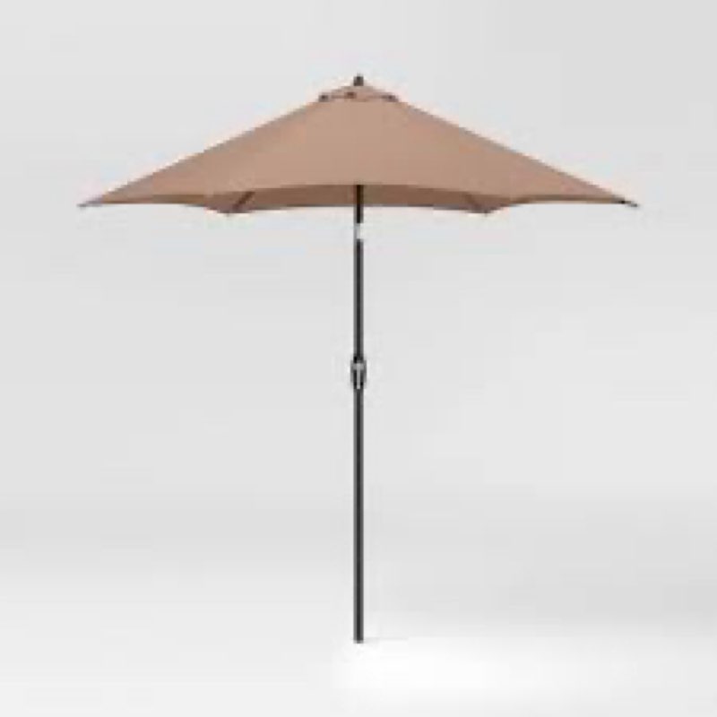 7.5' round outdoor patio market umbrella mint - room essentials™