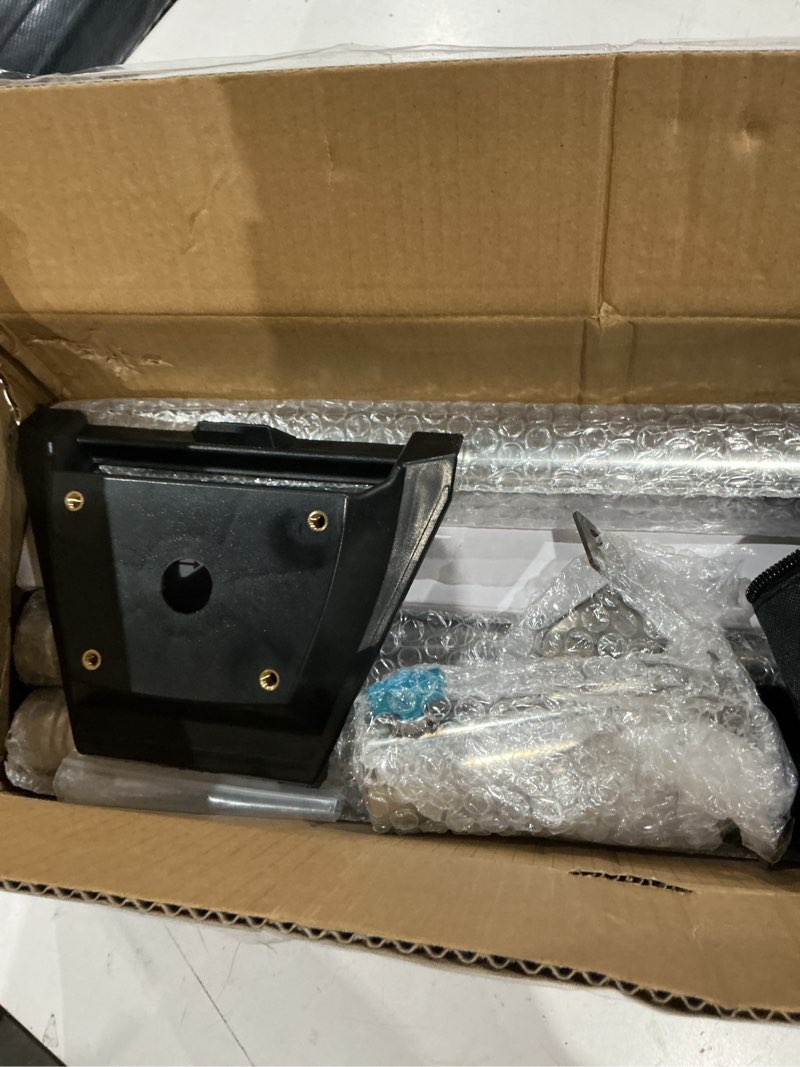 Condition photo showing As Is for starlink gen 3 pole mount kit, ybervont 10ft starlink ground pole mount gen 3, features 1.5'' diameter stainless steel pole with no-dig spiral ground anchor, starlink mounting kit gen 3 pipe adapter 5-section with ground anchor
