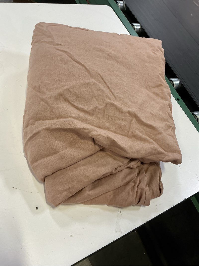 Condition photo showing Good Condition for european linen duvet cover set, full/queen, desert sunset