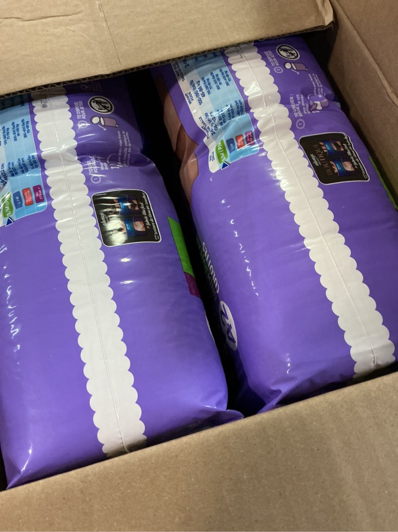 Condition photo showing New/Like New for always discreet adult diapers for women, incontinence underwear, postpartum essentials, disposable briefs, max absorbency, bladder leak protection, small/medium, 84ct