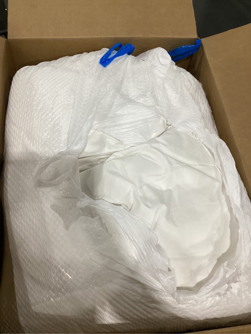 Condition photo showing As Is for Serta Goose Feathers Down Fiber Comforter Queen Size Duvet Insert,100% Cotton,Hotel Luxury Hypoallergenic Comforter 58oz All Season Medium Warmth 90 x 90 in White White/All Season Queen