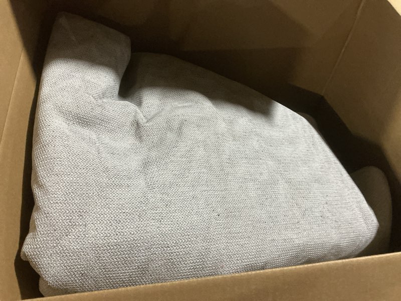 Condition photo showing As Is for modern geometric patchwork indoor area rug for living room, blue-taupe 8'x 10' large rug rockwood collection hardwood floors decor for bedroom, blue throw carpet for office entryway dining room 8 x 10 feet blue-taupe