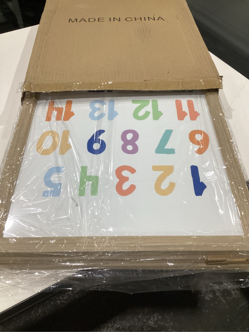 Condition photo showing As Is for Kids Playroom Wall Art Decor Nursery ABC Alphabet Poster Play Room Canvas Wall Decor Toddler Childrens Educational Artwork Numbers Shapes Prints ABC Picture for Playroom 12x16 Inch Unframed Set of 3 12x16 Inch Unframed ABC Shapes Prints