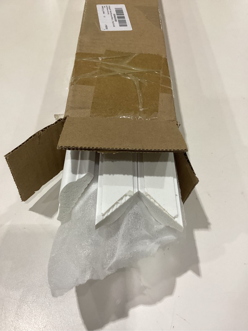Condition photo showing New/Like New for 1 set peel and stick door moulding trim kit premade wall moulding panels flexible self adhesive 3d wainscoting panels for mirror window frame decor (top 22"x36" and bottom 22"x24")