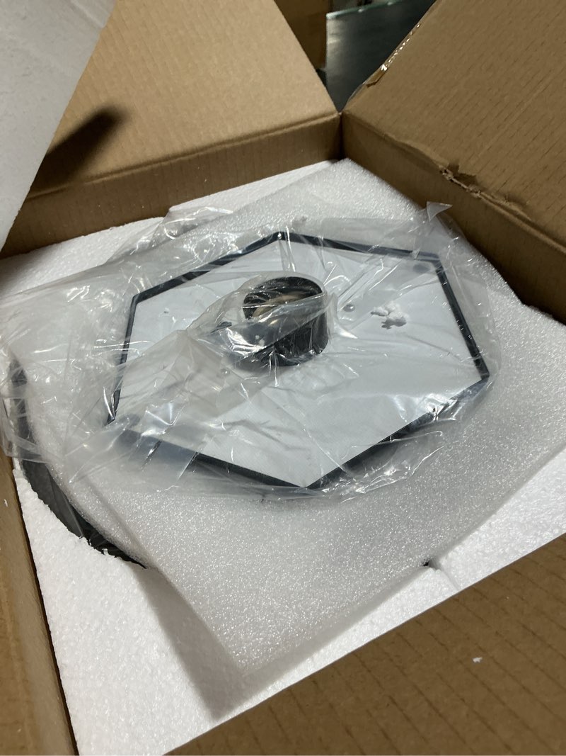 Condition photo showing Good Condition for 90'' H Solar Post Lights, 2700K Solar Lamp Post Light Waterproof, Dusk to Dawn Pole Lights Outdoor, lamp Posts Lighting for Garden Patio Yard Pathway Gate, Remote Control, Black(Warm White) 2700K?Head+Post