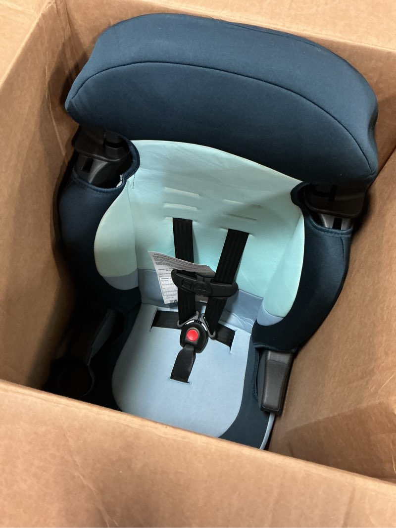 Condition photo showing Good Condition for Cosco Kids Finale DX 2-in-1 Booster Car Seat, Forward Facing Toddler Car Seat (30-65 lbs) and Belt Positioning High Back Booster (40-100 lbs), Rainbow Rainbow 2