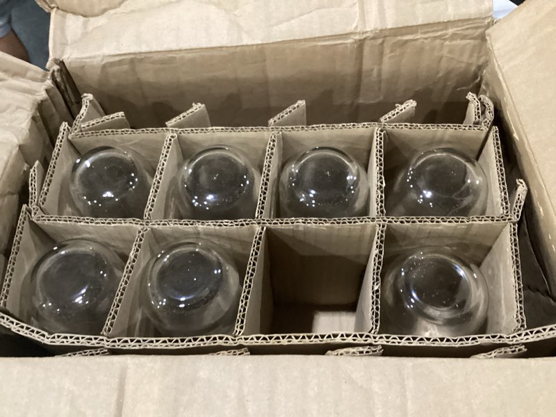 Condition photo showing As Is for libbey polaris tumbler and rocks, axis glass cups set of 16, elegant mixed drinking glasses with modern clean lines, dishwasher safe glassware set 02 - polaris axis, incomplete