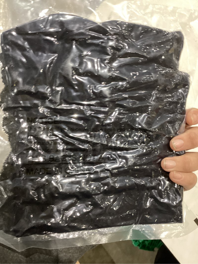 Condition photo showing New/Like New for ROJZR Women Lingerie Nightwear Lace Trim Side Slit Chemise Spaghetti Straps Nightgown V Neck Babydoll Sleep Dress Black Small