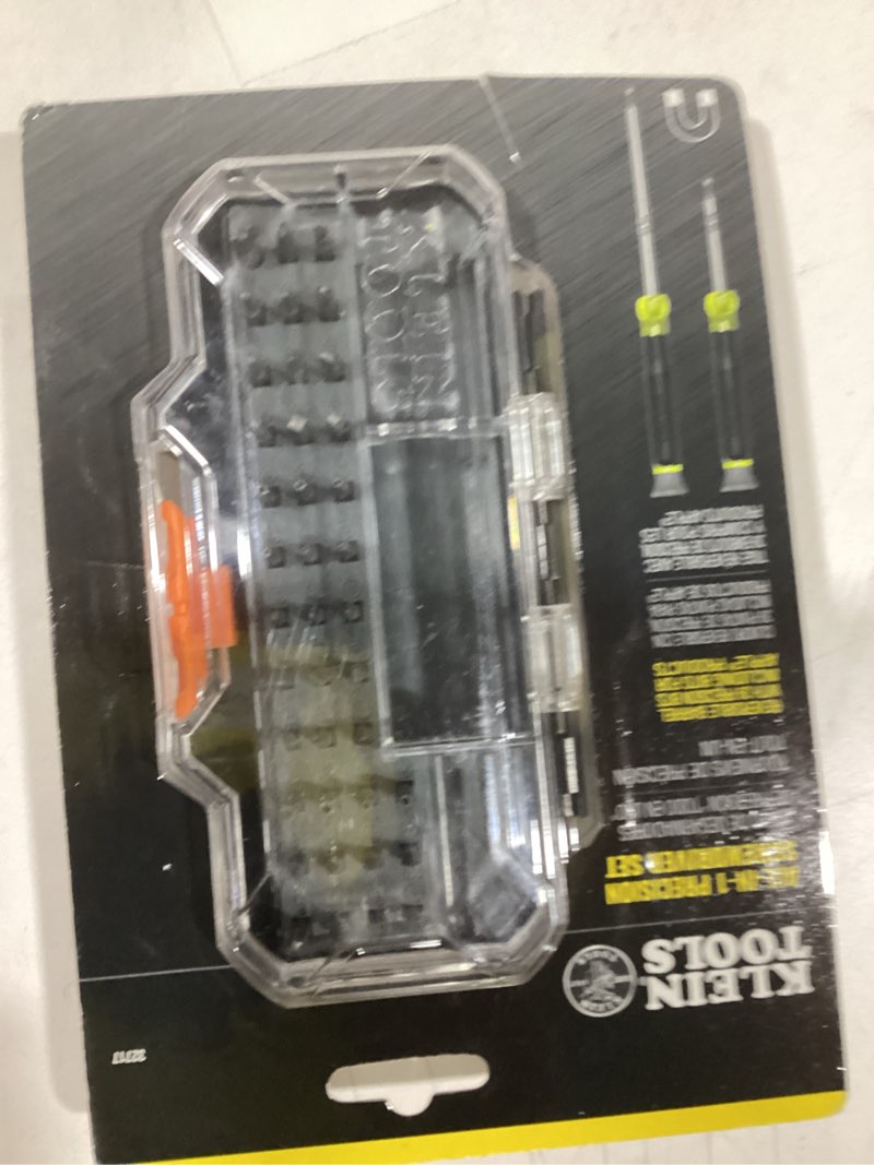 Condition photo showing As Is for Klein Tools 32717 Precision Screwdriver Set with Case, All-in-One Multi-Function Repair Tool Kit Includes 39 Bits for Apple Products 39 Bit Driver Set