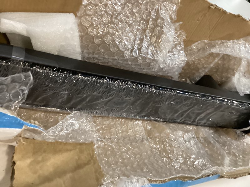 Condition photo showing As Is for SaniteModar Linear Shower Drain,Black Shower Drain 32 inch with Flat and Tile Insert 2 in 1 Panel, AISI 304 Stainless Steel Black Linear Shower Drain with Hair Strainer and Leveling Feet