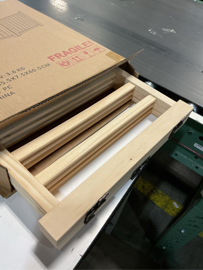 Condition photo showing Good Condition for YOCAN Paint-Free Wooden Freestanding Dog Gates for The House,Doorways, Stairs,Wood Dog Fences Indoor Pet Gate,Step Over Fence-3 Panels L:69" H:16.9" ?3 Panels?16.9"H