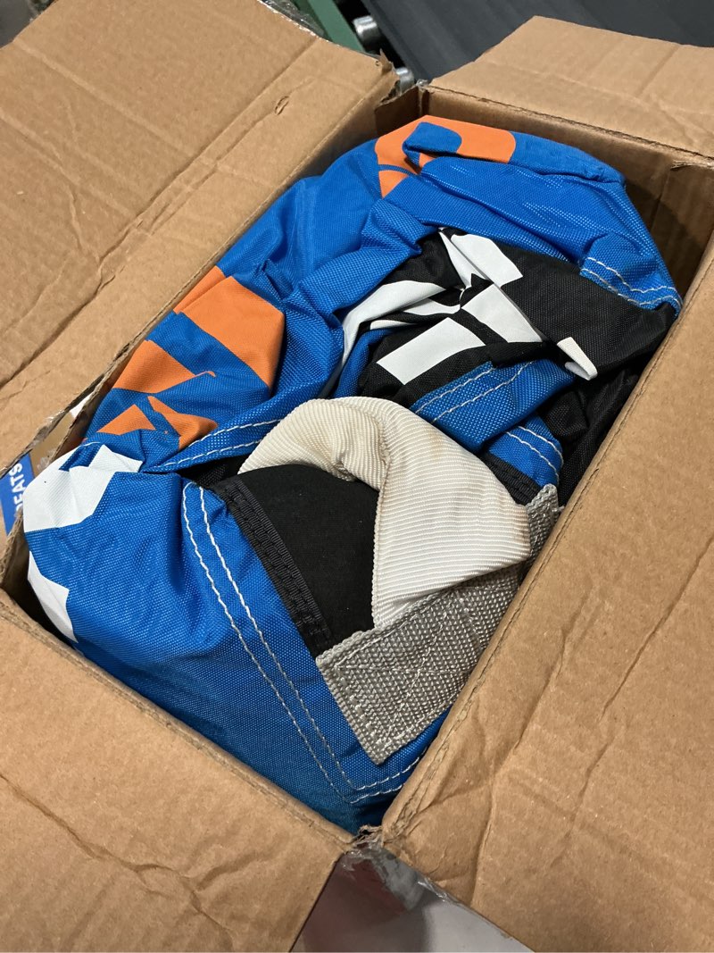 Condition photo showing As Is for airhead hydro-x 2 person heavy duty nylon covered towable tube, max weight 240 lbs