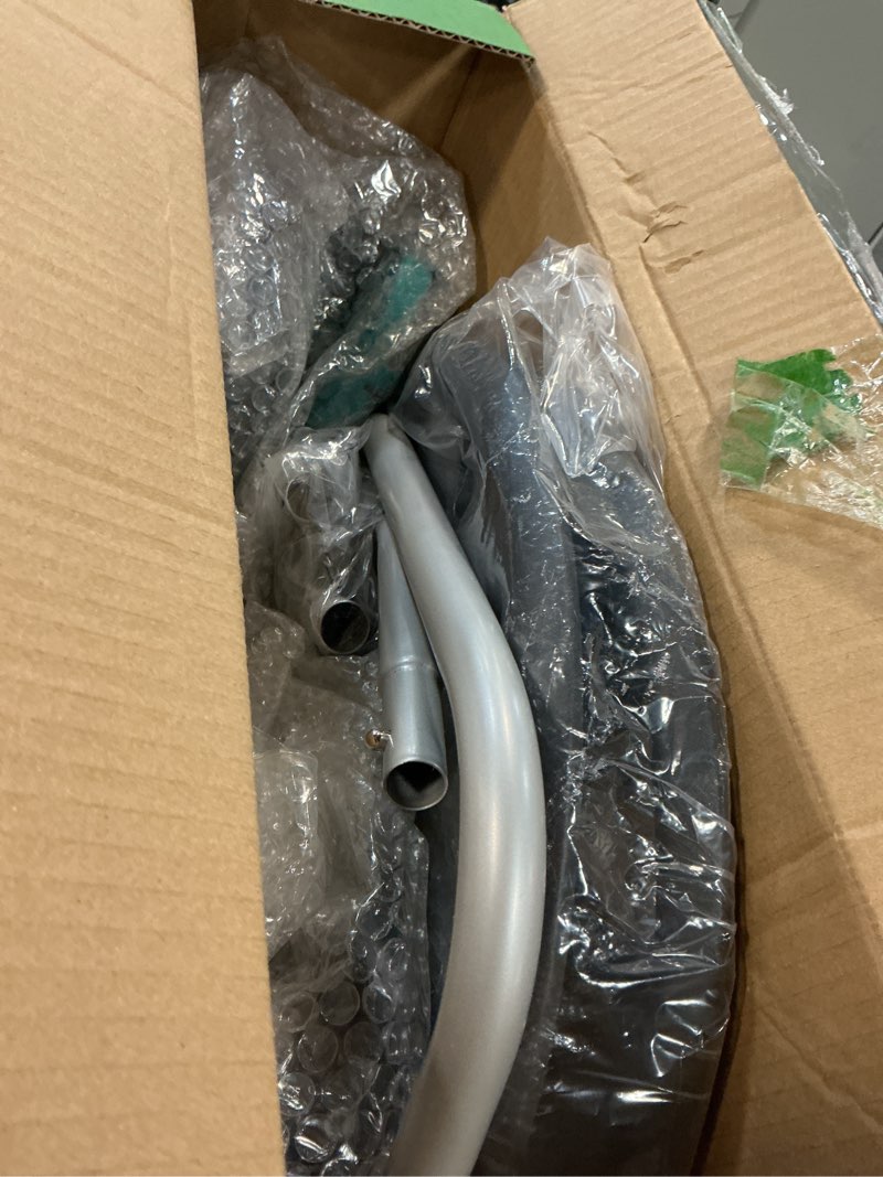 Condition photo showing As Is for Garden Water Hose Reel Cart, Holds 100 Feet of 5/8 Inch Hose,Garden Water Pipe Holders Mobile Tools with 2 Wheels for Outside Watering Small