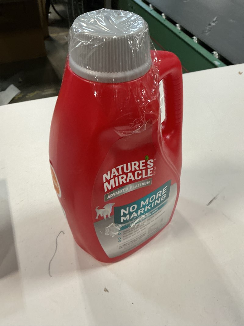 Condition photo showing New/Like New for Nature’s Miracle Advanced Platinum No More Marking, 128 Ounces, Helps Discourage Repetitive Pet Marking 1 Count (Pack of 1)