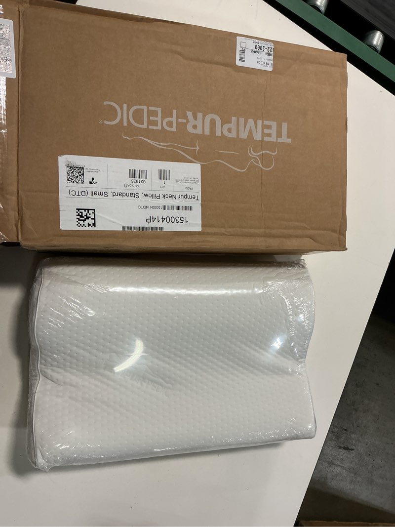 Condition photo showing New/Like New for tempur-pedic tempur neck pillow, small profile, white small profile 1