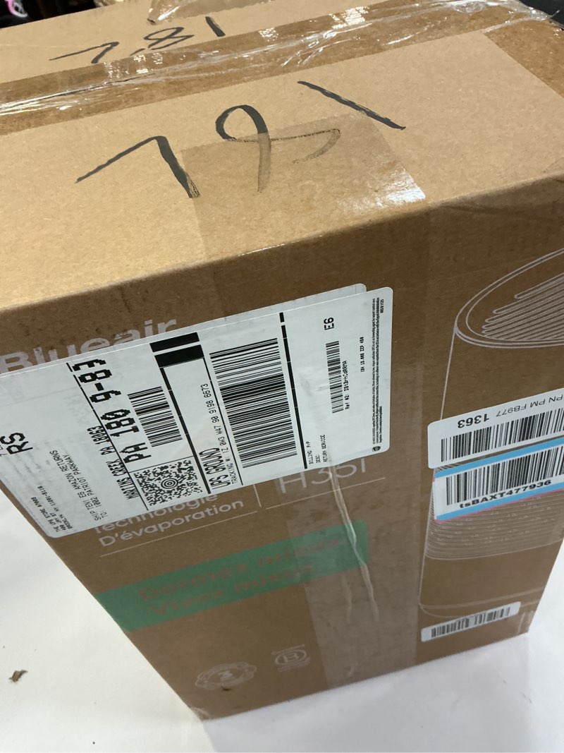 Condition photo showing Good Condition for Blueair - InvisibleMist 0.9 gallon Evaporative Premium Smart Top-Fill Humidifier - White