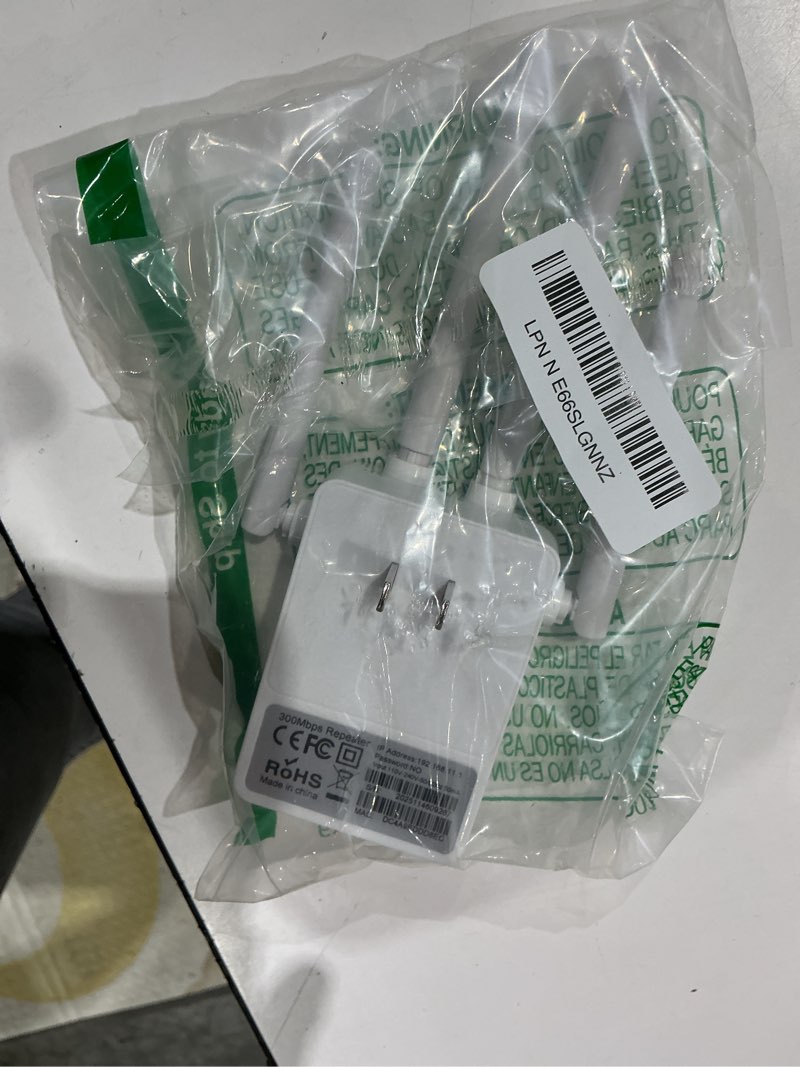 Condition photo showing Good Condition for wifi extender signal booster-2.4ghz 300mbps wifi booster for home,covers up to 9999 sq. ft. whole home wifi coverage easy setup,ethernet port & access point,stable internet performance with 45+devices white