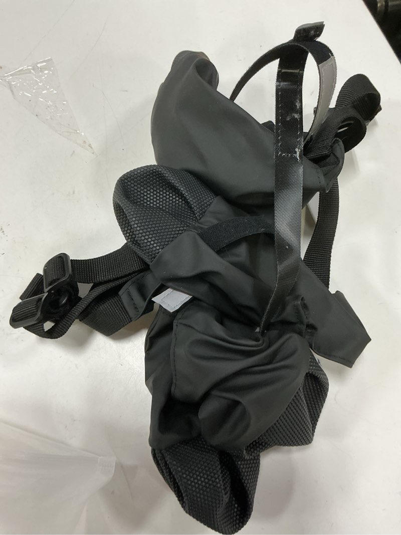 Condition photo showing Good Condition for dog suspender boots, anti-slip & fall waterproof dog shoes leggings, dog paw protector for small medium dogs, adjustable dog boots pet shoes for outdoor walking black,m m black