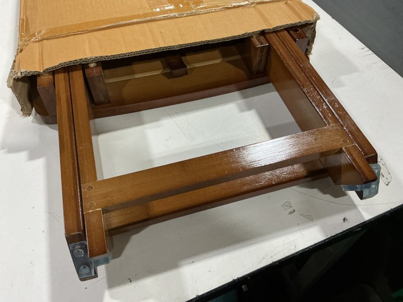 Condition photo showing Good Condition for urforestic portable shower bench-bamboo folding shower stool seat chair fully assembled-hold up to 500 lbs