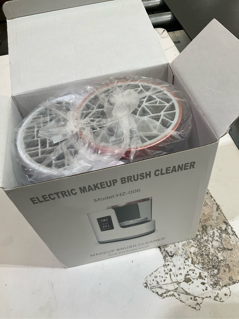 Condition photo showing Good Condition for 3 in 1 electric makeup brush cleaner & dryer machine with automatic cleaning and drying functions, portable usb design with smart touch controls for all brush sizes, perfect gift for makeup lovers