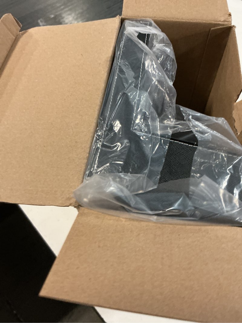 Condition photo showing New/Like New for valet tray, built in wireless charging pad, nightstand organizer, dresser organizer, mens jewelry box, valet charging station, faux leather valet tray for men and women (black+wireless)