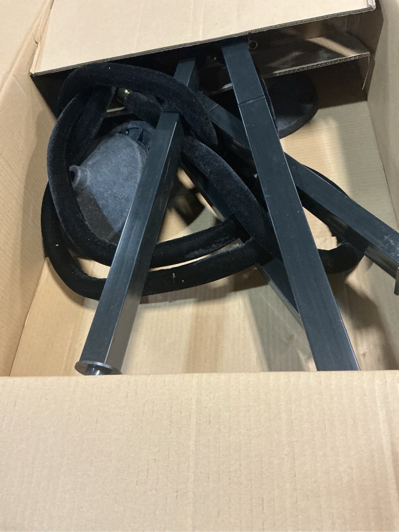 Condition photo showing As Is for 4 pack stanchion post with velvet ropes (weighted base), crowd control barriers, red carpet runner poles, queue poles for party, movie theater, plastic black