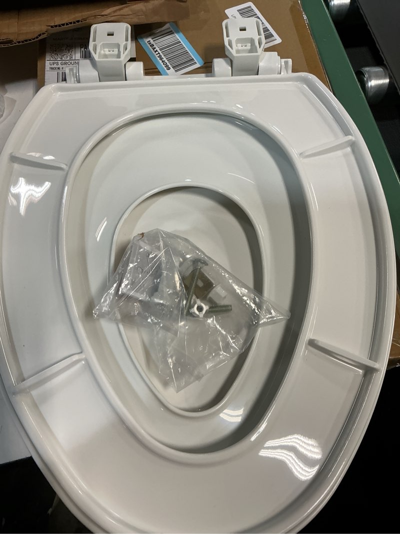 Condition photo showing Good Condition for Little2Big Toilet Seat with Built-In Toddler Potty Training Seat, Slow Close, Easy to Install, Made in USA, ELONGATED, White
