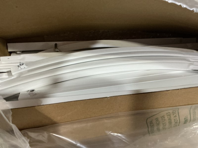Condition photo showing Good Condition for fomcet metal arch backdrop stand set of 2 wedding arch stand white 7.2ft & 6ft arched frame for birthday party baby shower graduation ceremony decorations white 7.2ft, 6ft