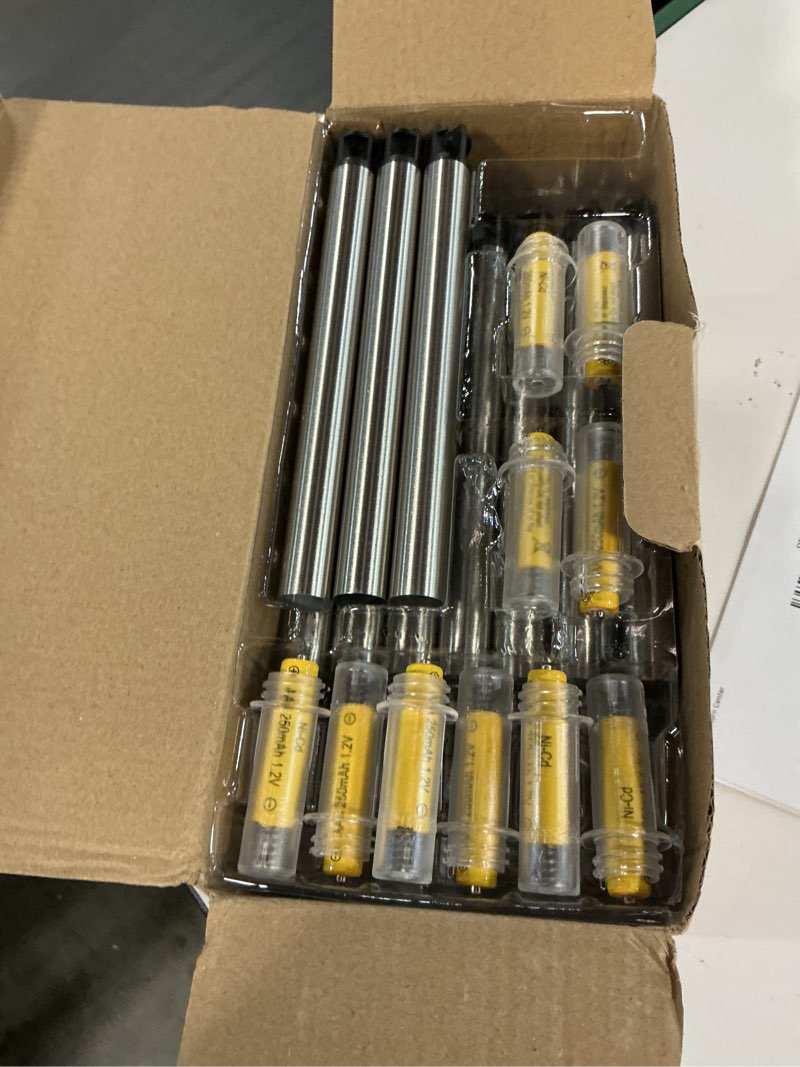 Condition photo showing Good Condition for DenicMic Solar Lights Outdoor 10 Pack Waterproof 6000K Cold White LED Stainless Steel Stake Outside Lights for Yard Pathway Garden Driveway Walkway Landscape Path Lighting Cold 10Pack