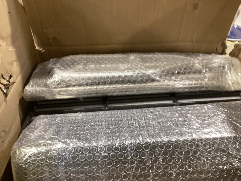Condition photo showing As Is for grill grease tray replacement parts for dyna glo grill replacement parts 5 burner dgh474crp, dgh483crp, dgh485crp, adjustable 24''-30'' gas grill drip pan, cooking grate, heat plate shield and burners drip pan + grill parts+grates